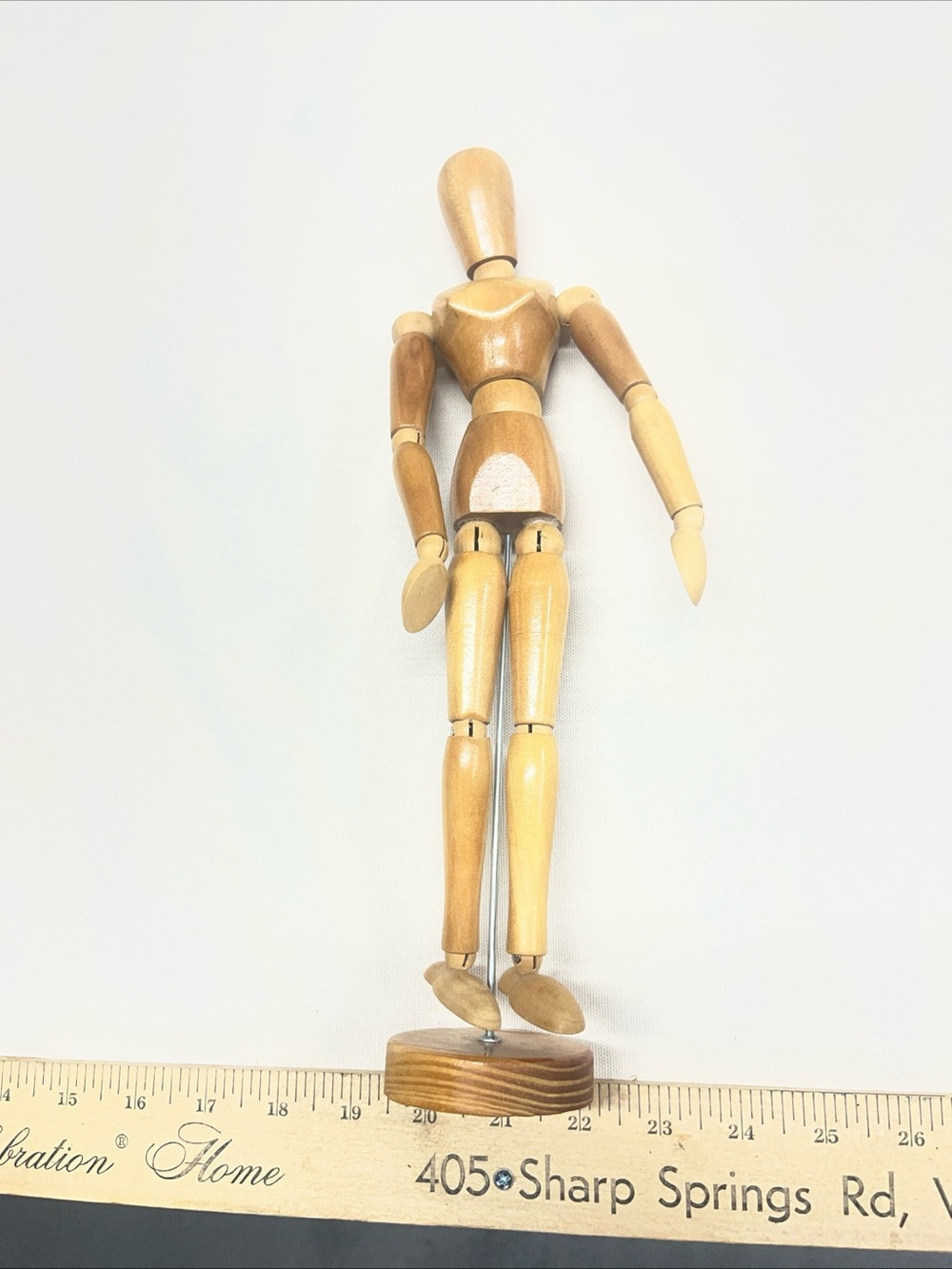 Vintage Wooden Articulated Artist Model Poseable Jointed Figure